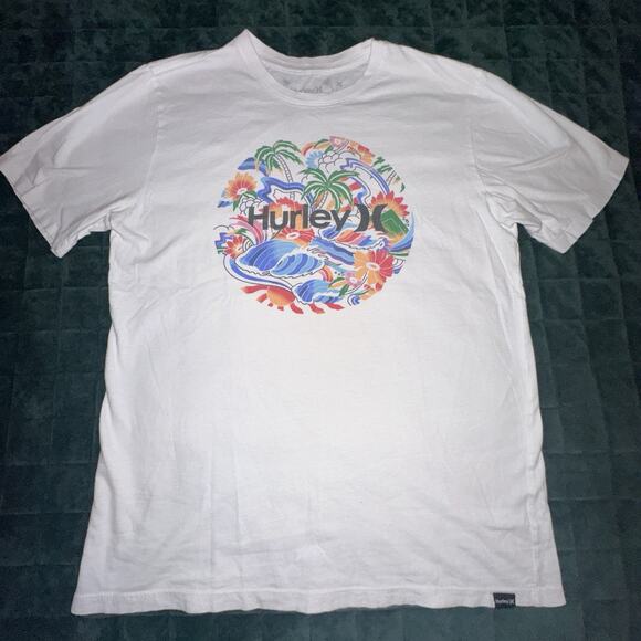 Hurley Other - Hurley Mens Short Sleeve Tee Shirt Small‎ (S) White Surfing Weekend
